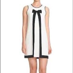 CeCe, size 12, white dress with black bow
